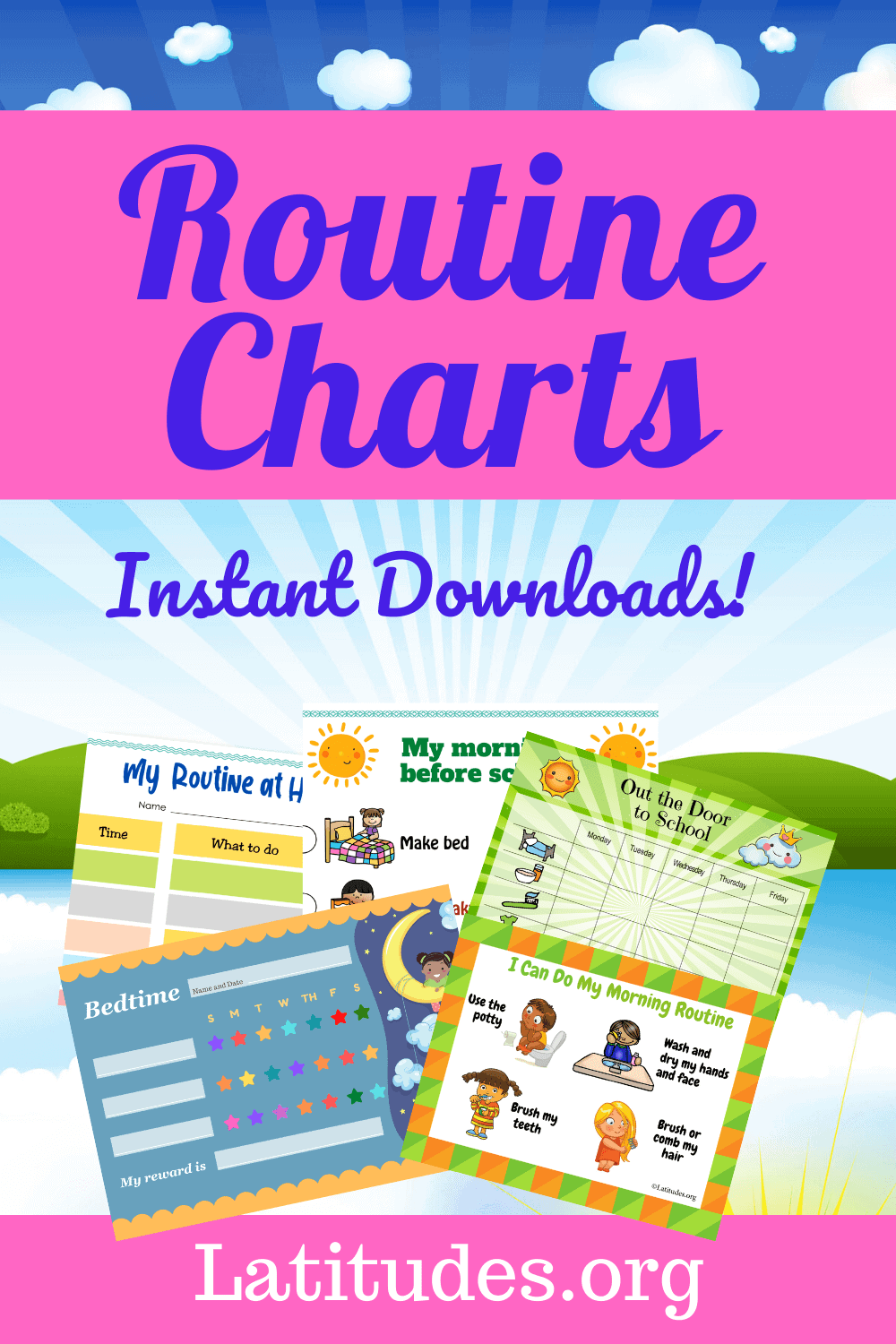 Printable Daily Routine Charts for Kids – ACN Latitudes