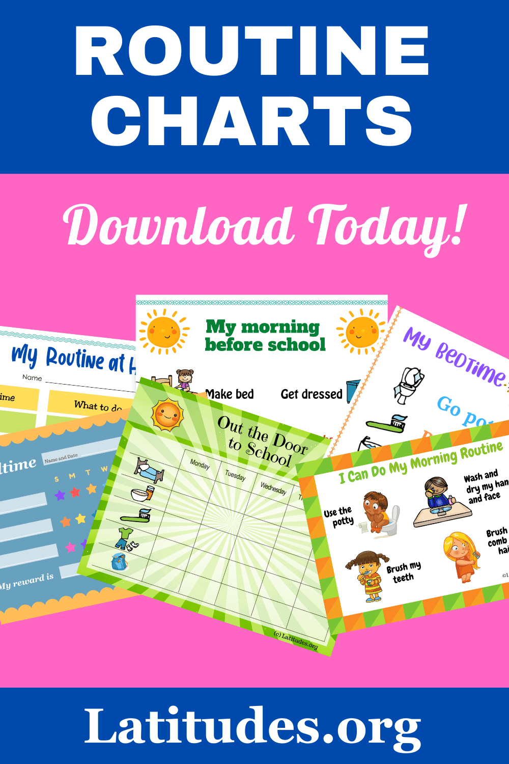 Printable Daily Routine Charts for Kids | ACN Latitudes