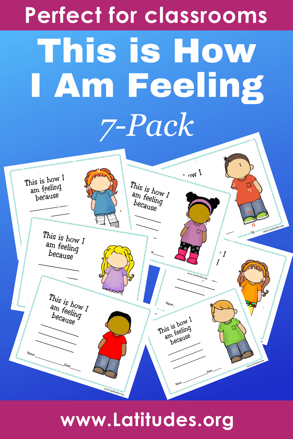 This is How I am Feeling – Draw Your Feelings (Fillable 7 Pack) – ACN ...