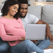 couple in living room