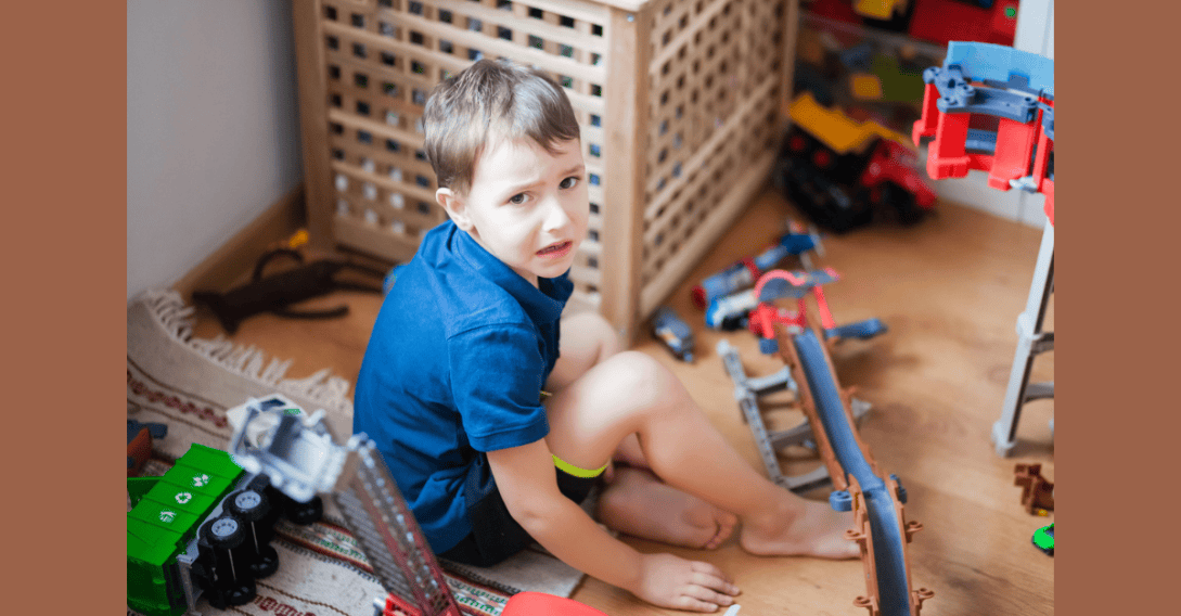 boy in playroom