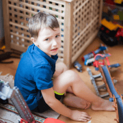 boy in playroom