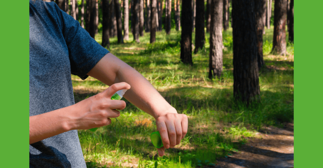 spraying arm outdoors