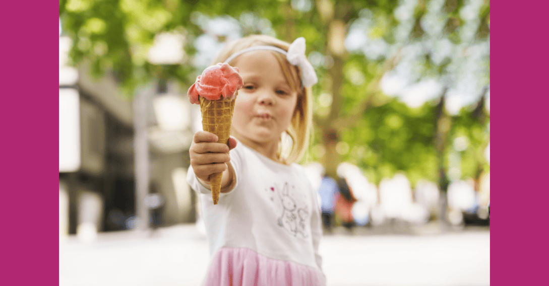 girl with ice cream