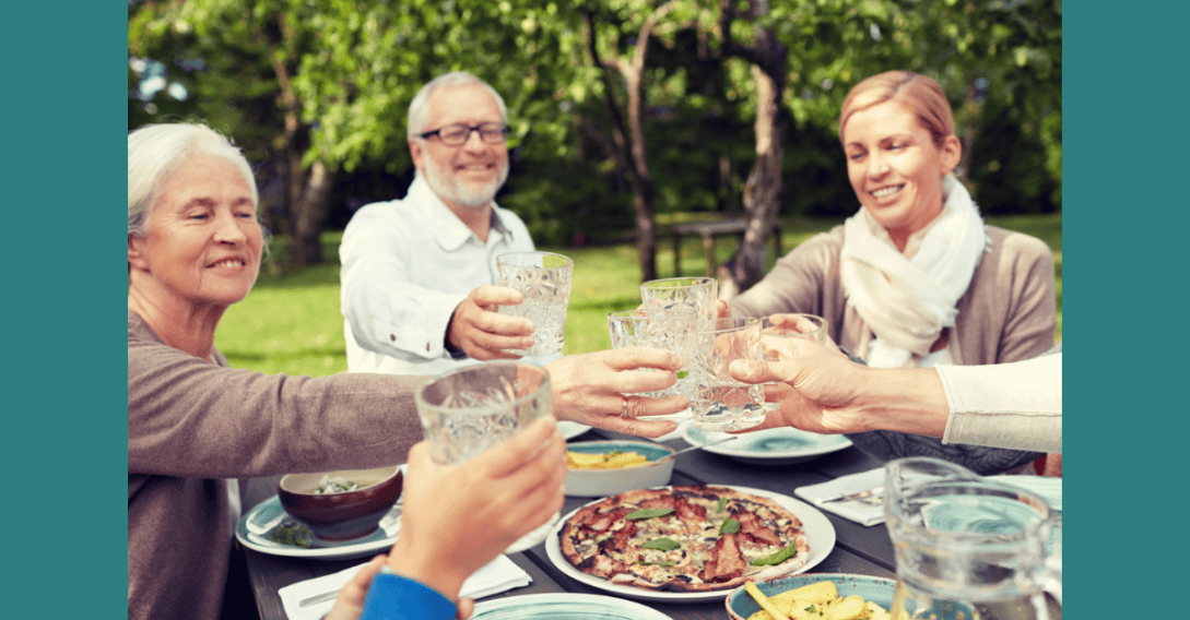 family eating