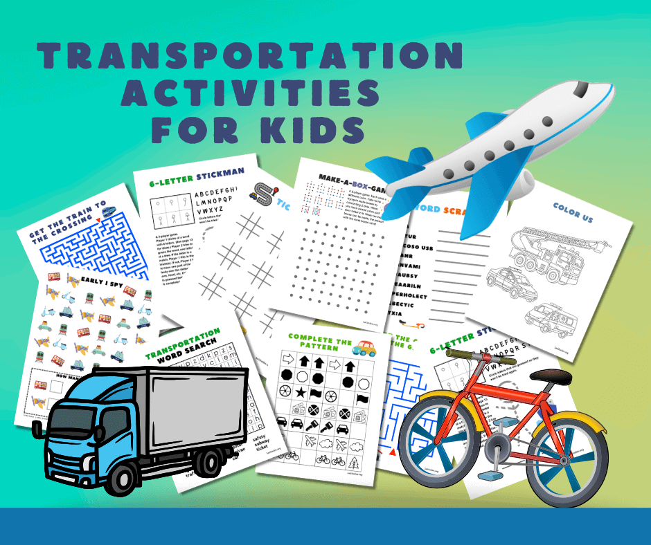 Transportation Activities for Kids
