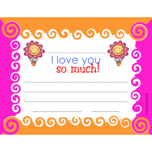 I Love You So Much Certificate (Fillable)