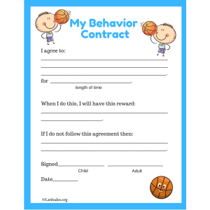 My Basketball Behavior Contract