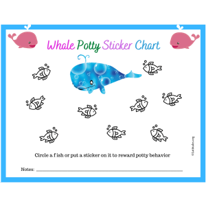 Whale Potty Sticker Chart (Fillable)