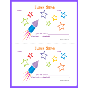 Super Star Behavior Chart