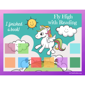 Unicorn Fly High with Reading Chart