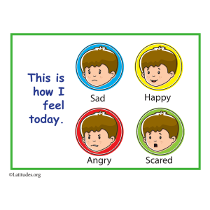 Simple This is How I Feel Today Feelings Chart