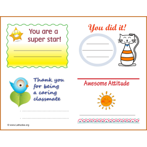 Award Coupons Teachers Set 1 (Fillable)