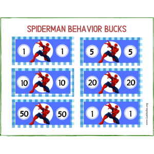 Spiderman Behavior Bucks