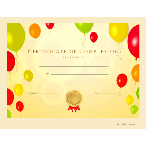 Certificate of Completion