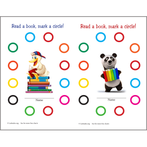 Read a Book Behavior Chart (Fillable)