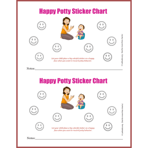 Happy Mom Potty Sticker Chart