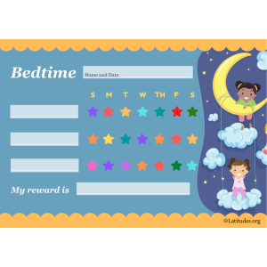 Bedtime Behavior Star Chart (Fillable)