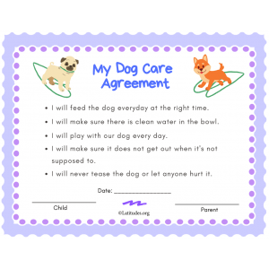 My Dog Care Agreement Primary