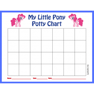 My Little Pony Potty Training Chart