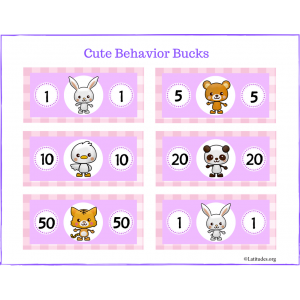 Pink Cute Animal Behavior Bucks