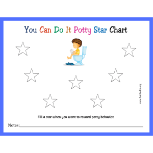 You Can Do It Potty Training Star Chart (Fillable)