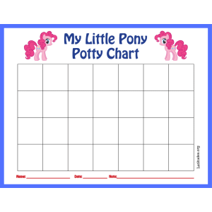 My Little Pony Potty Training Chart