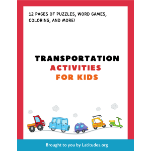 Transportation Activities Packet for Kids