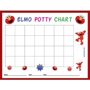 Elmo Potty Training Chart (Fillable)