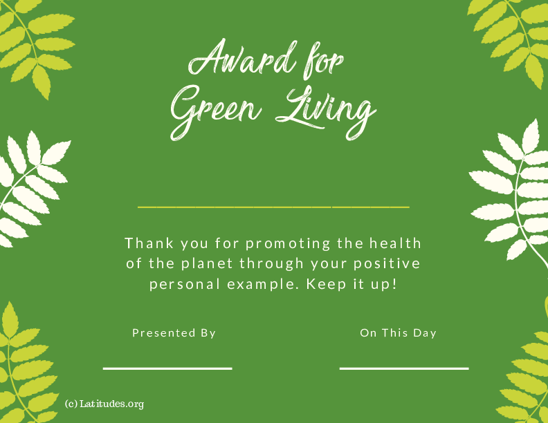 Green Living Award