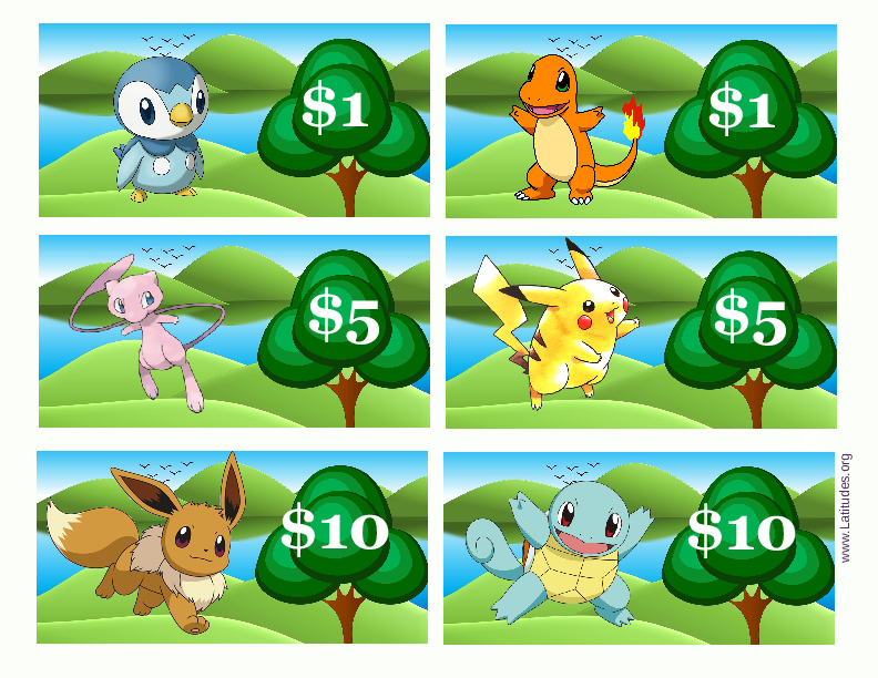 Pokemon Play Money