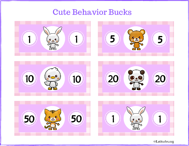 Pink Cute Animal Behavior Bucks