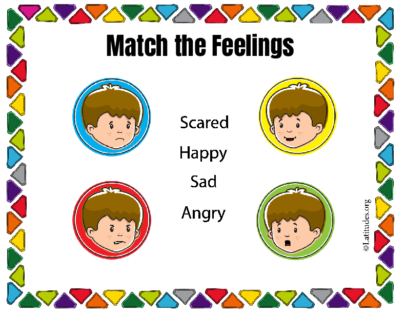 Simple Match the Feelings Chart