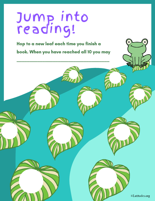 Jump Into Reading Chart (Fillable)