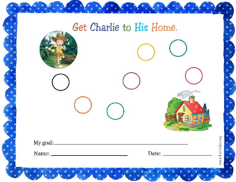 Get Charlie to Home Sticker Behavior Chart (Fillable)